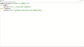 Python Program to verify if a number is Positive, Negative or Zero | Python Tutorials |