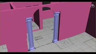 3ds max колонна