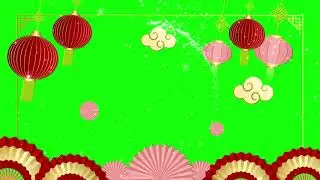 Chinese New Year Green Screen Background | Chinese New Year Green Screen | New Year Greeting Video
