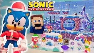 SANTA SONIC!! Sonic the Hedgehog Advent Calander Christmas Figures!! Jakks Movie TOYS! 2022