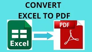 How to convert excel to pdf