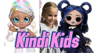 Веселая игра с куклами Kindi Kids: Василиса раскрашивает и учит цвета своих милых друзей😍