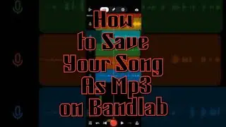 How to save project as mp3 in Bandlab Mobile.     How to save song as mp3 in Bandlab
