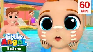 Un Pomeriggio in Piscina | Cartoni Animati con Gianni Piccino - Little Angel Italiano