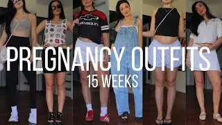 a week of pregnancy outfits that are actually cute