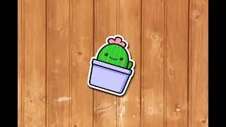 How  to Draw Simple Cactus Sticker | Tutorial With CorelDraw X7 [Speed Drawing]