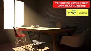 Volumetric Environment vray next Sketchup