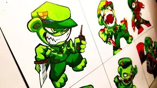 Drawing FLIPPY All Mod (FNF MOD) (Happy Tree Friends) - Friday Night Funkin