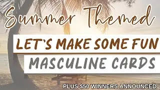SUMMER MASCULINE CARD MAKING TUTORIAL | Flip Flop die | Handmade cards for Men 2024 | Inlovearts