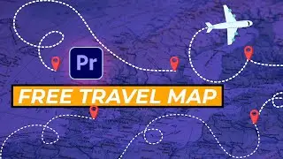 FREE Animated Travel Map Template For Premiere Pro
