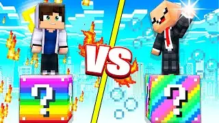 😱 ЭПИЧНЫЕ БИТВЫ на Одном Блоке: НУБ VS ПРО ЛакиБлок в Майнкрафт!