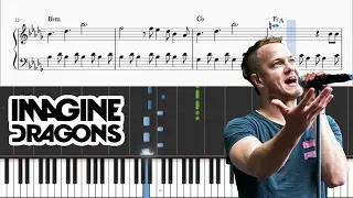 Imagine Dragons - Believer - Piano Tutorial + SHEETS