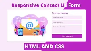 Responsive Contact Us Form In HTML And CSS | Contact Us Page