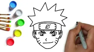 How to draw Naruto Как нарисовать Наруто Bolalar uchun oson rasm chizish рисунки для детей и малышей