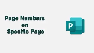 How to Start Page Numbers on Specific Page in Microsoft Publisher