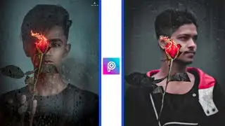 Rose Burning Photo Editing Tutorial By Photosclip