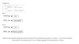Example: Version check; ch 4, video 15
