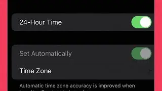 Fixed Time Zone Cannot Be Set Manually Due to Device Restrictions