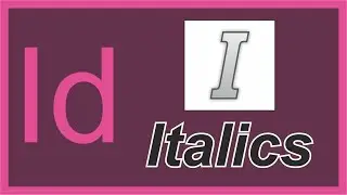 Indesign Tutorial : How to fake italic style in InDesign in 1 minute