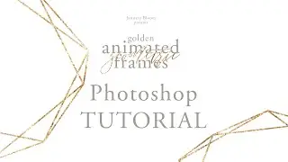 Photoshop tutorial: How to create animated instagram post with golden frames