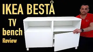 Ikea BESTÅ TV bench with doors, white Lappviken Review