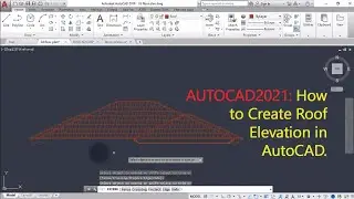 AutoCAD2021: How To Create Roof Elevation in AutoCAD Part 2