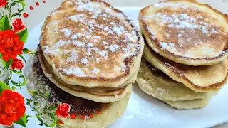 Сочные БАНАНОВЫЕ ОЛАДЬИ за 5 минут | Самый вкусный БЫСТРЫЙ ЗАВТРАК