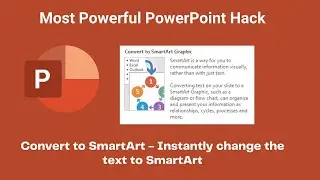 #1 Powerful PowerPoint Hack to instantly improve boring presentation [2021] | Convert to SmartArt