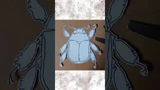 making the scarab beetle from music for bugs🪲🍃 #shorts