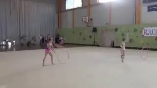 Милана Колобанова и Ариана Гунько 2008 г.р. обруч