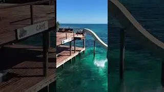 World’s Craziest Waterslide into the OCEAN! Ray Caye | The Adventure Buddies 