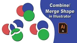 How to Merge or Combine Shape Using Pathfinder in Adobe Illustrator