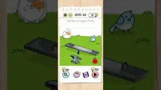 Brain test level 103 tom the cat wants to fly walkthrough solution