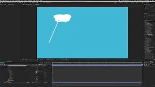 Simple Animated Rain Cloud  - Adobe After Effects Lesson
