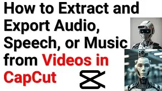 How to Extract and Export, Speech, Audio, or Music from Videos in CapCut