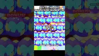 POV: You Hatched a HUGE Rainbow Helicopter Cat! 🚁