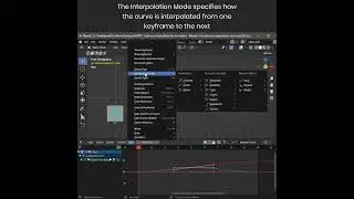 How to use keyframe interpolation for animation in Blender [3.5] | Animation | #shorts