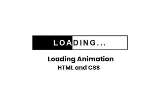 Loading Animation Using HTML and CSS | CSS Loading Animation