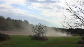 Harvested Soybean Field Time Lapse : John Deere Combine