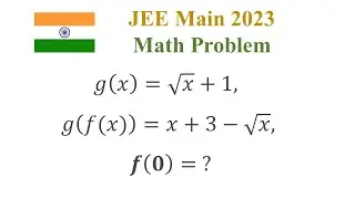 How to solve this JEE Main 2023 Math Question? | Composite functions | Simple and easy solution