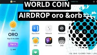 How to  join WORLD COIN airdrop ORO & ORB // Worldcoin onchain withdrawall