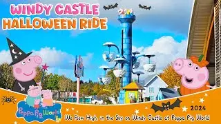 Windy Castle Ride | Halloween at PEPPA PIG WORLD (Nov 2024) [4K]