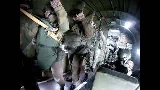 Pathfinder International Parachute group. Arnhem Anniversary parachute drop 20.09.2013.