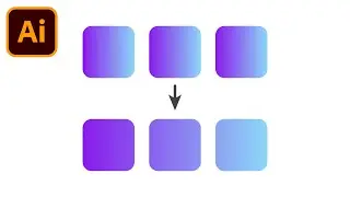 Spread Gradient Across Multiple Shapes In Adobe Illustrator