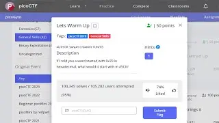 picoCTF General Skills Lets Warm Up | CTF 07