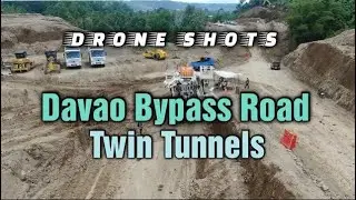 Binutasan na ang Tunnels | Davao Bypas Road Twin Tunnel Drone Shots | Construction Update