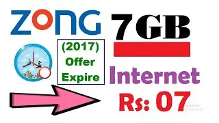 Zong 777 Offer 2017 (Offer Expired) | 7GB zong Internret in Rs: 07 @thetechtube