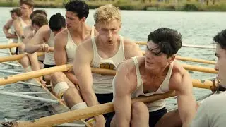 THE BOYS IN THE BOAT (2023) movie trailer - Callum Turner stars as Joe Rantz in 1930s rowing movie