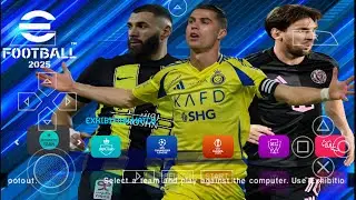eFootball PES 2025 PPSSPP Camera Origin PS5 New Kits 2024/25 & Transfers Real Faces Best Graphics