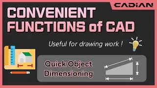 CAD(AutoCAD) Quick Object Dimensioning - Convenient functions of CADian